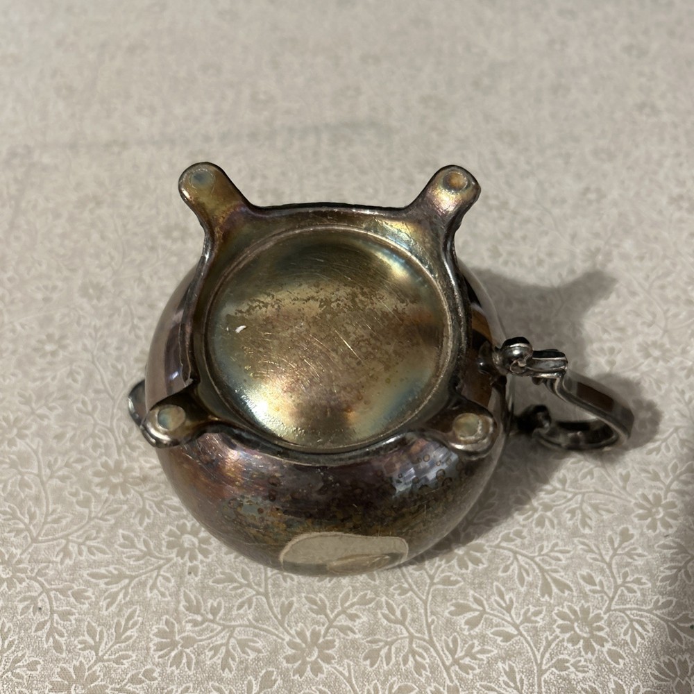 Vintage Silver Plated Over Copper Creamer!!