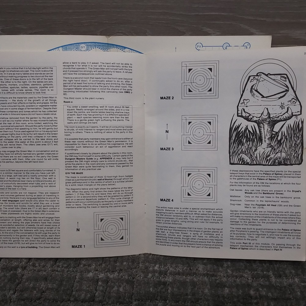 1983 Advanced Dungeons & Dragons Dungeon Module UK1 Beyond The Crystal Cave