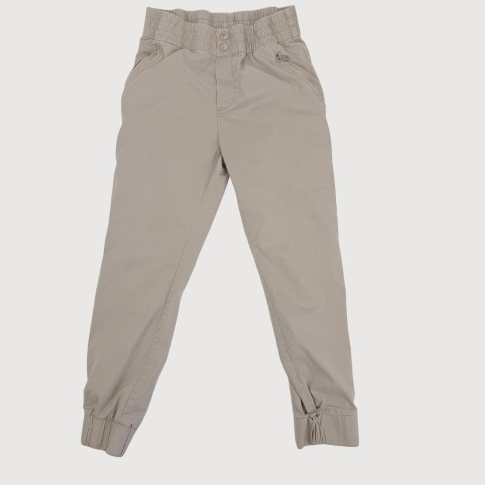 Varley Twill Ankle Zip Joggers Khaki Small