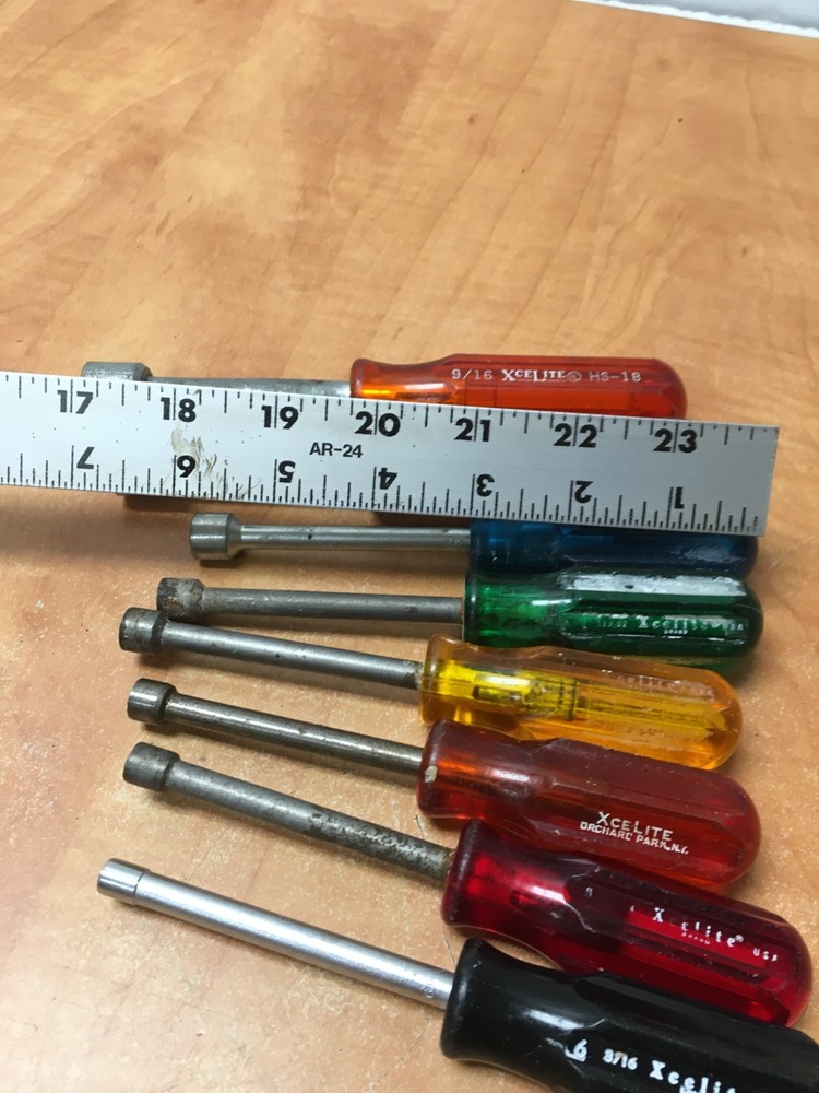 Xcelite Nut Drivers 8pc Set 3/16 To 9/16
