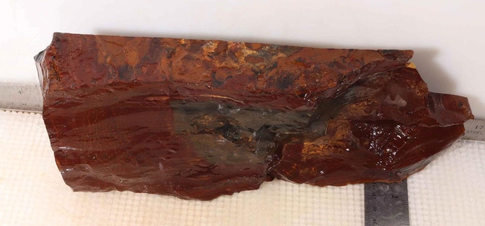 Biggs Scenic type Jasper lapidary 5 lb 10 oz end cut rough