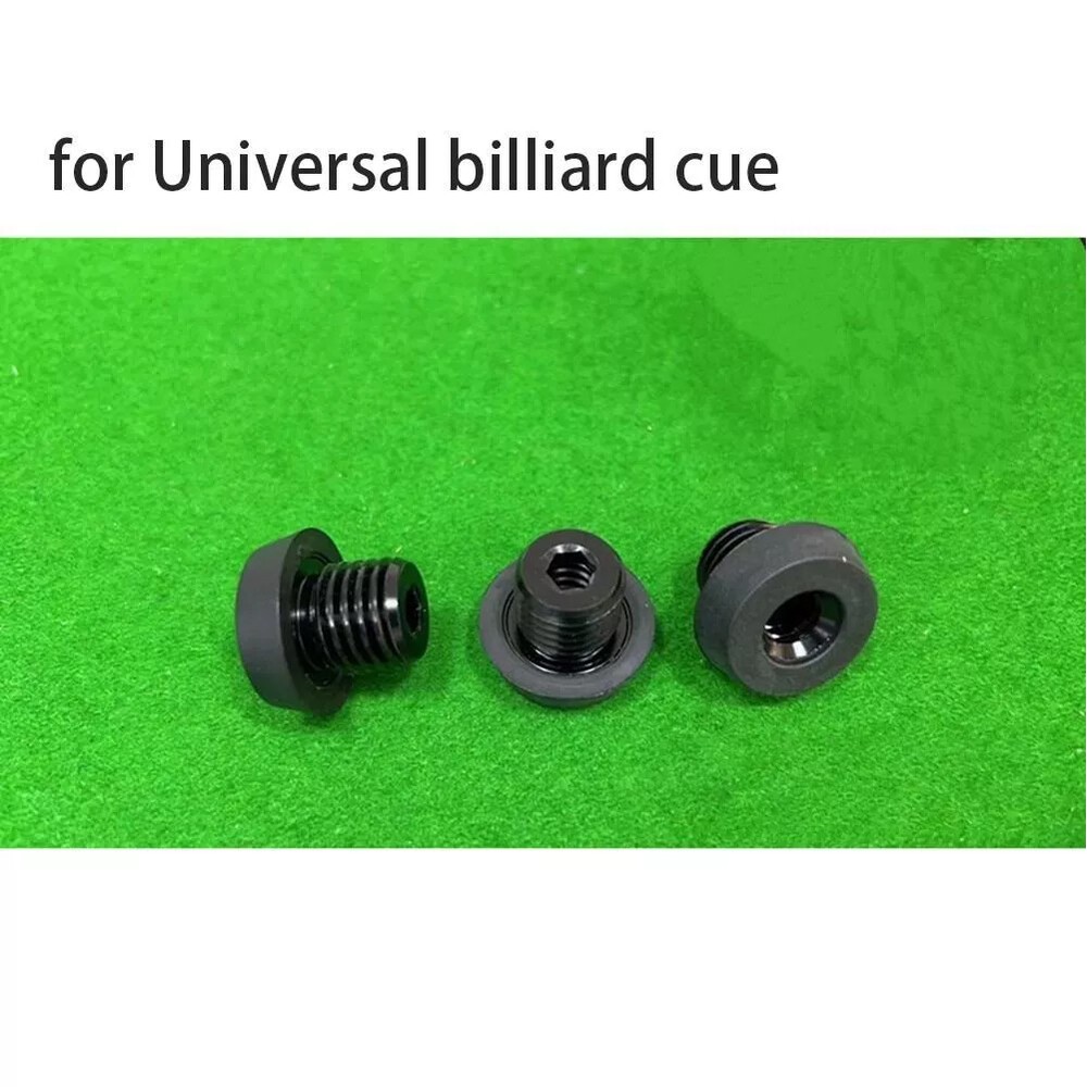 2PCS Pool Cue Back Plug Screw Bottom Bumper Protector for Universal/HOW/PERI US