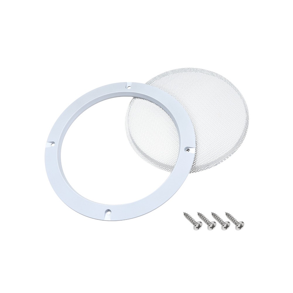 2pcs 5" Mounting Hole Diagonal Speaker Grill Mesh Woofer Guard Protector White