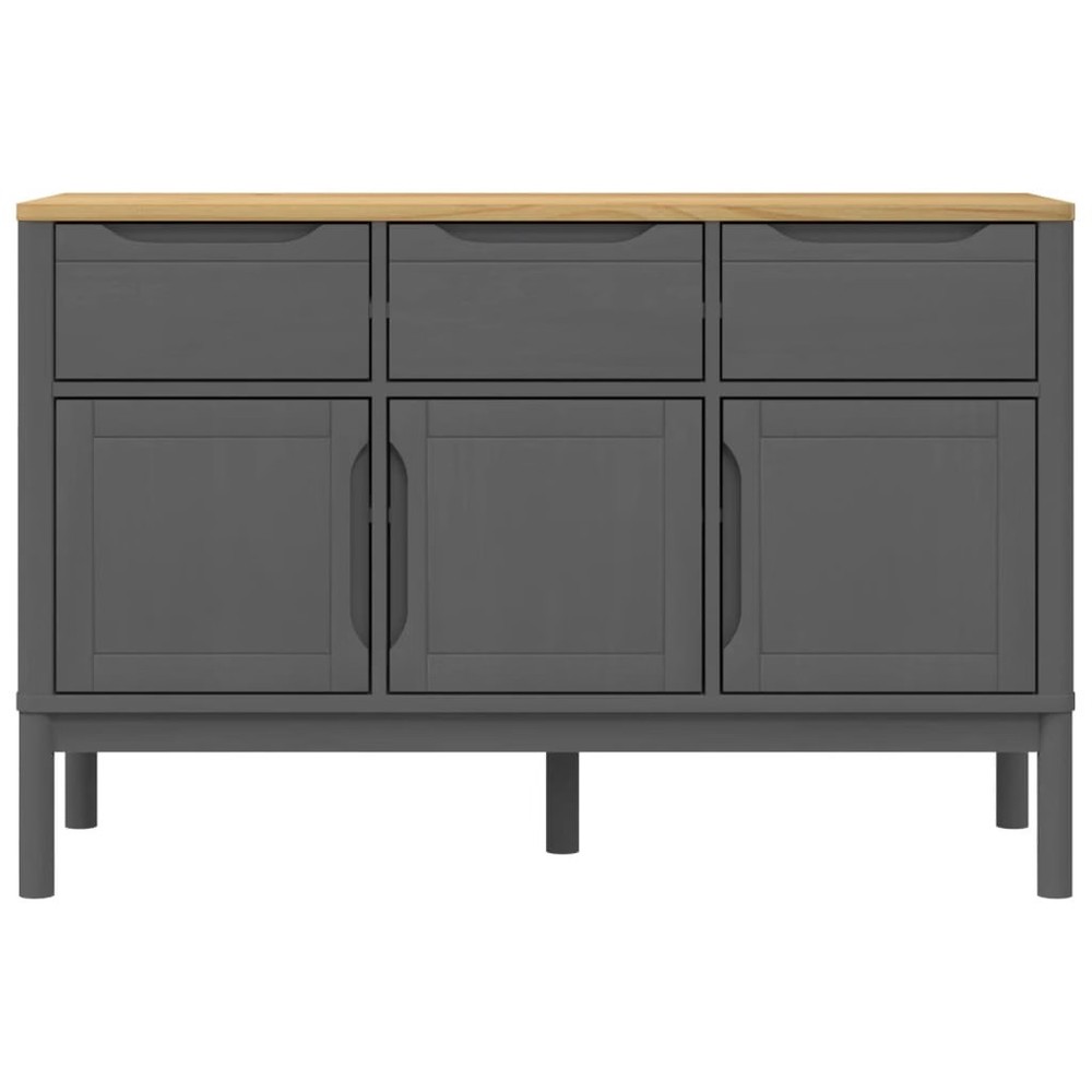 Sideboard Grey Solid pine wood, engineered wood Medium Sideboard