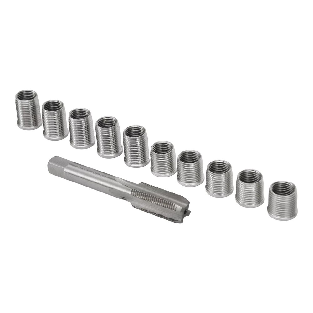 1Set Stainless Steel Spark Plug Thread Repair Tool with M10x1.0 Thread Inserts