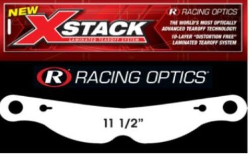 RACING OPTICS XSTACK LAMINATED TEAROFFS, 10231C, 11-1/2" (6 PACK)