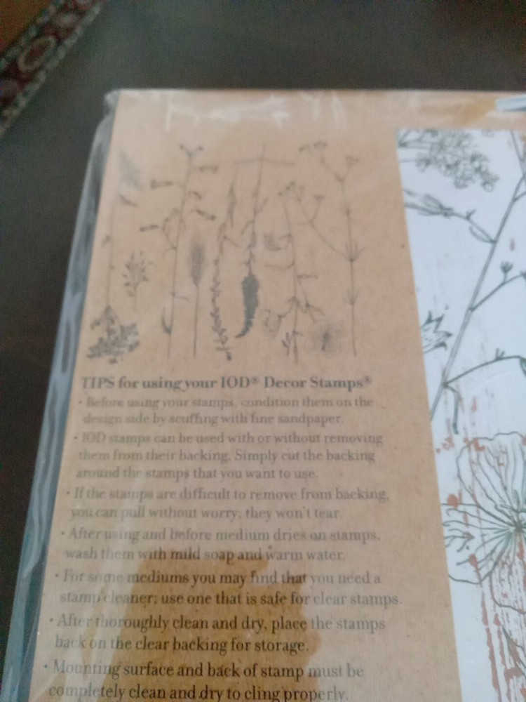 New IOD Decor "Sprigs" Stamp