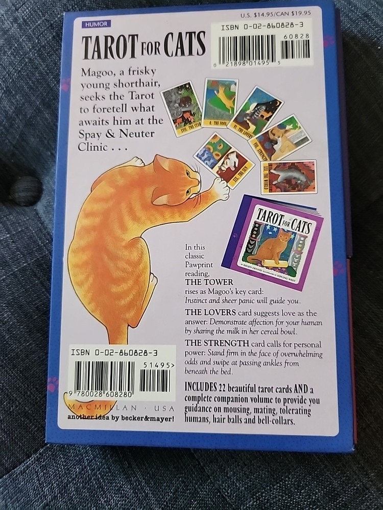 Tarot For Cats Book Cards Guide