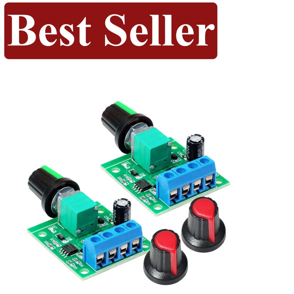 Efficient 2A PWM Low Voltage Motor Speed Controller 1.8-12V with Resettable Fuse