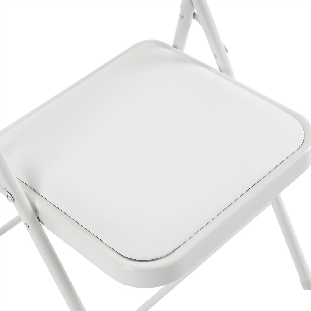 【Old Code：33292149】4pcs Elegant Foldable Iron & PVC Chairs for Convention