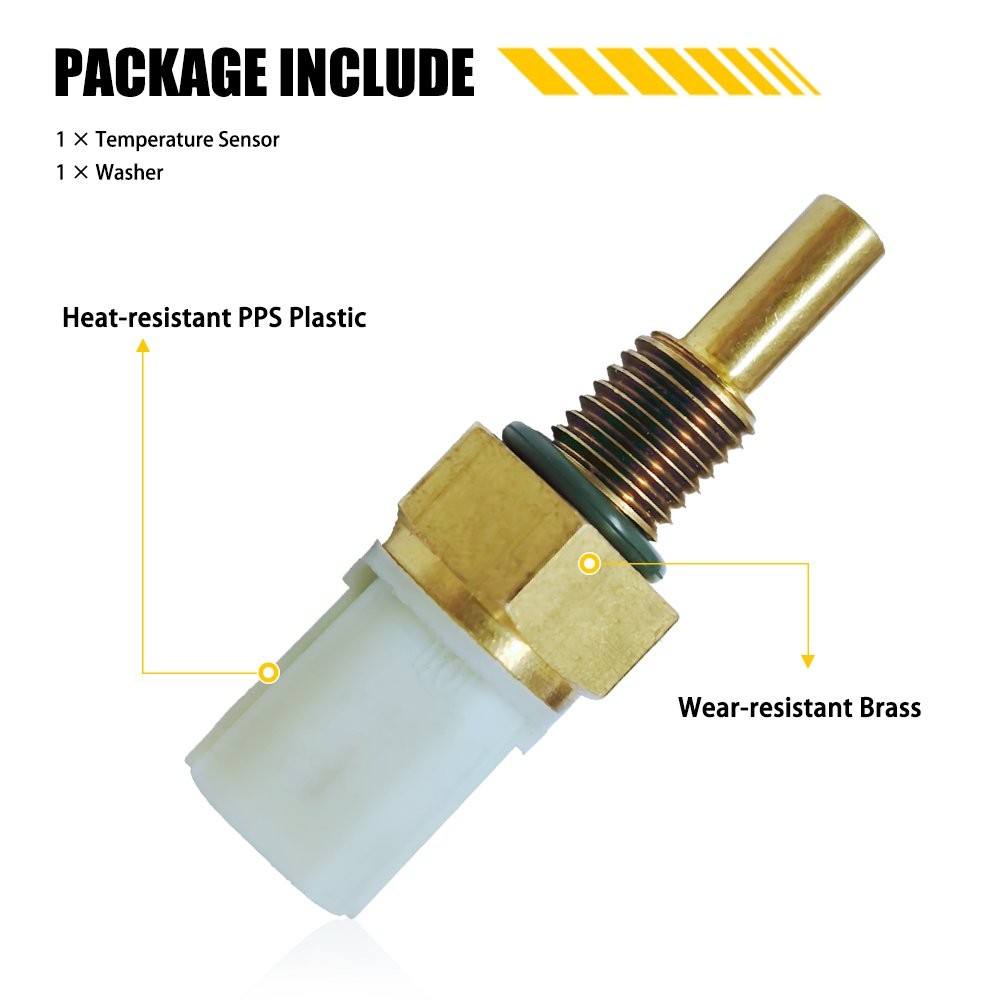Engine Temperature Sensor Coolant Sender Temp for Honda Pilot Ridgeline Accord