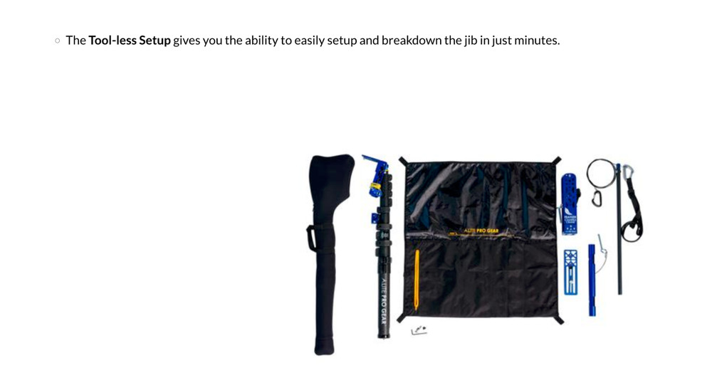 Lite Pro Gear Feather Camera Crane/Jib