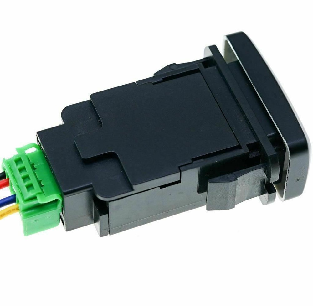 32mm 4-Pole Push Button 12V Switch W/LED Light for Add-on Indicator Lights