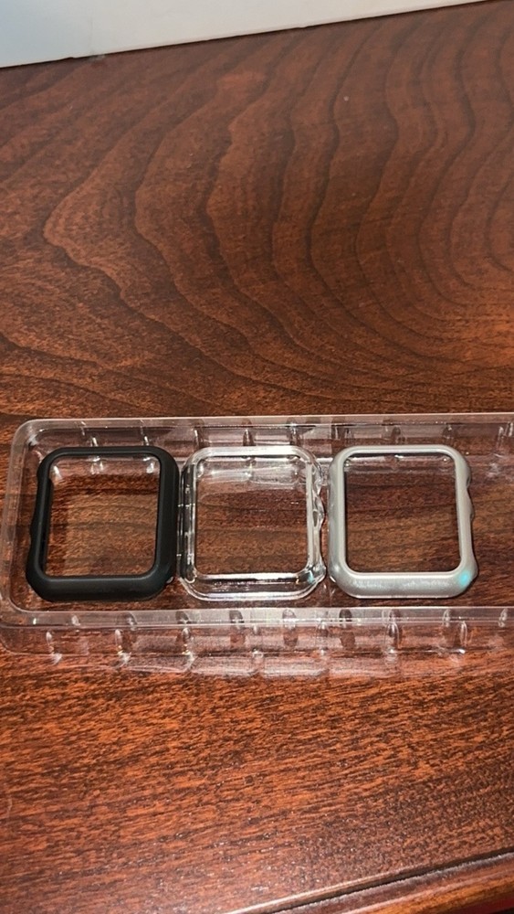 Apple watch case 38mm - 3 pack - New. Open Box.