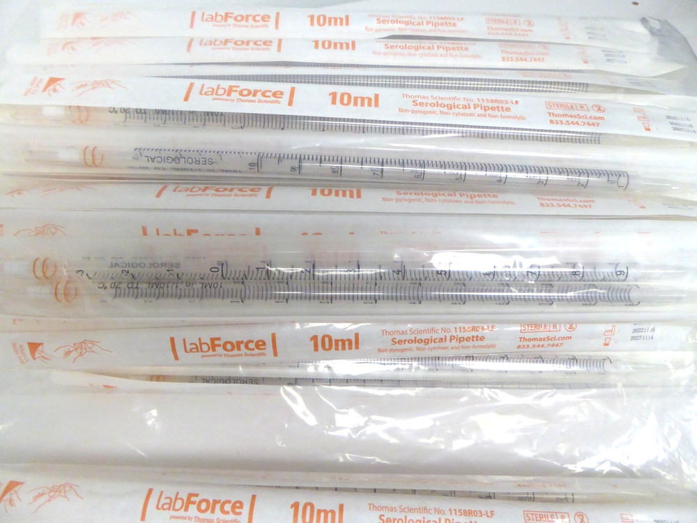 Thomas Scientific LabForce 10ml Serological Pipette Individually Wrapped 159ct