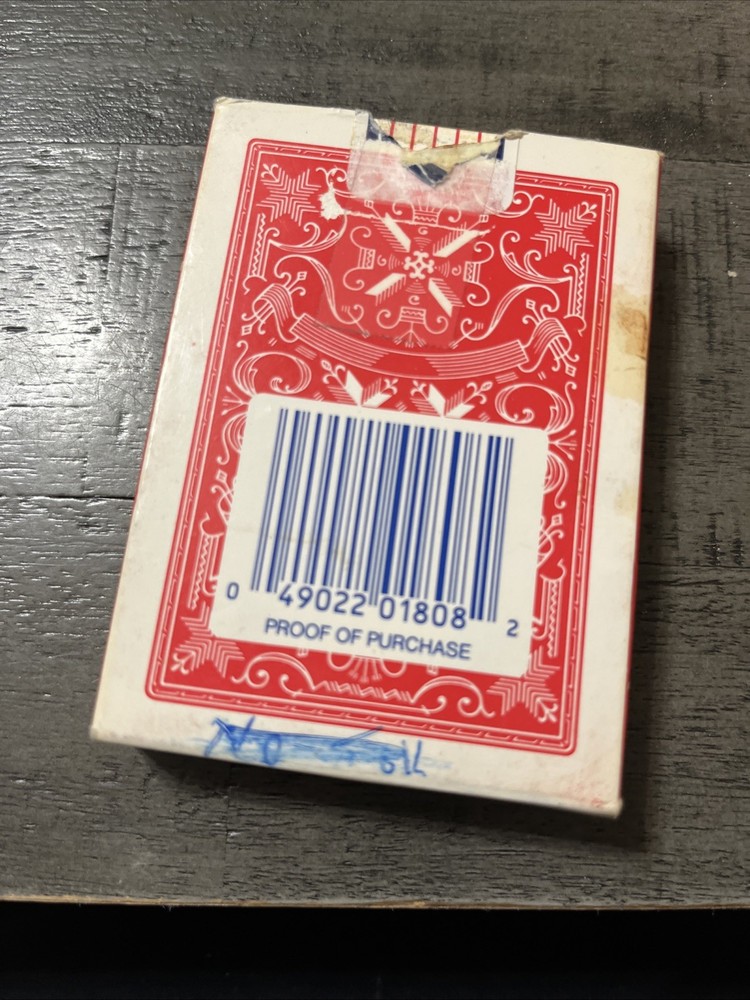 Stud Playing Card Red Deck Poker Size Linen Finish Distribute Walgreens Complete