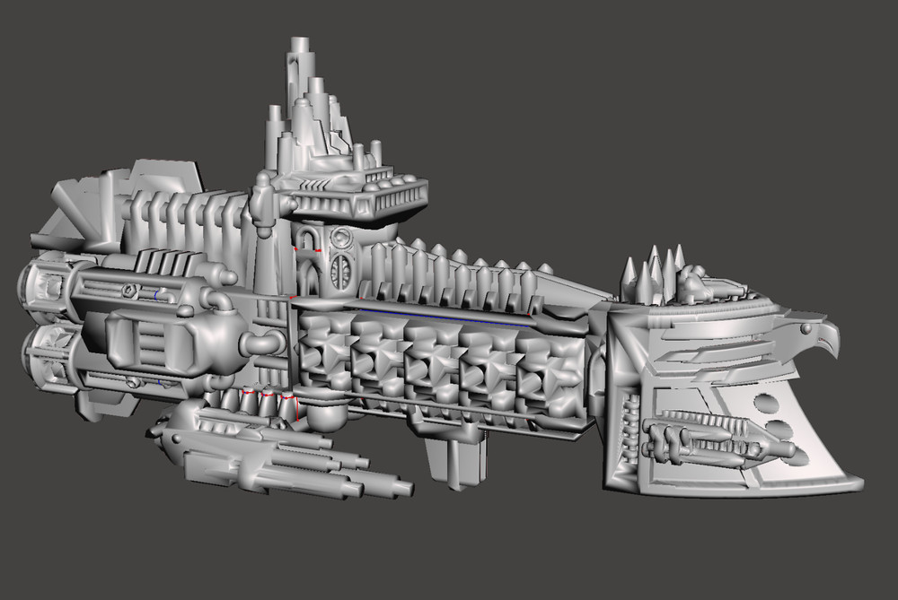 Punisher Class S Cruiser - compatible with Battlefleet Gothic