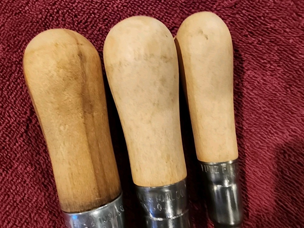 Set of 3 Lutz File Handles