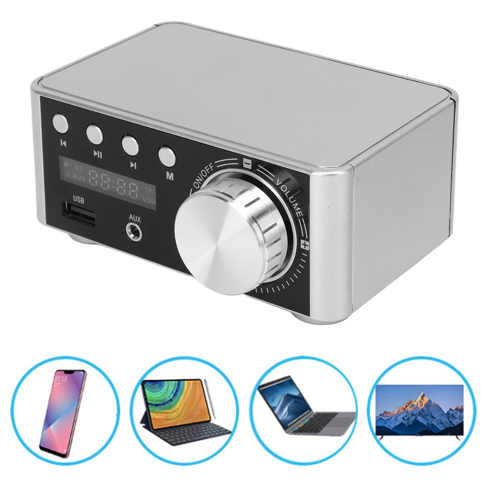 Amplifier Silver Mini 5.0 Digital Amplifier HiFi Stereo