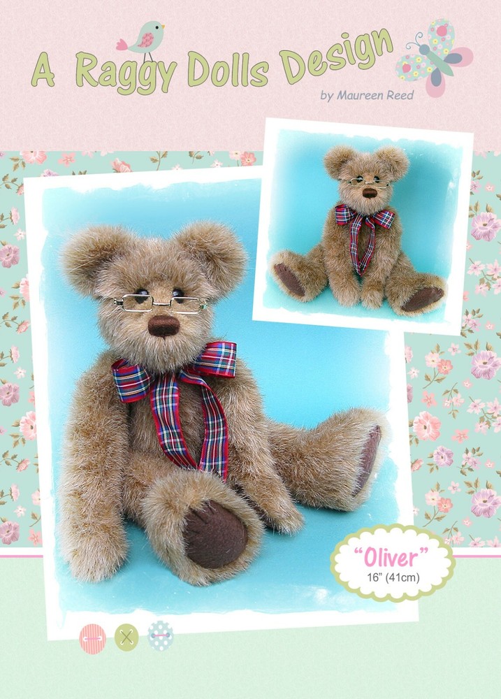OLIVER BEAR - Sewing Craft PATTERN - Jointed Bear Pattern
