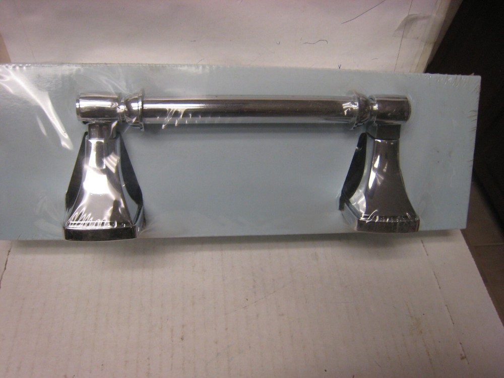 Amerock Clarendon Pivoting Double Post Tissue Roll Holder POLISHED CHROME