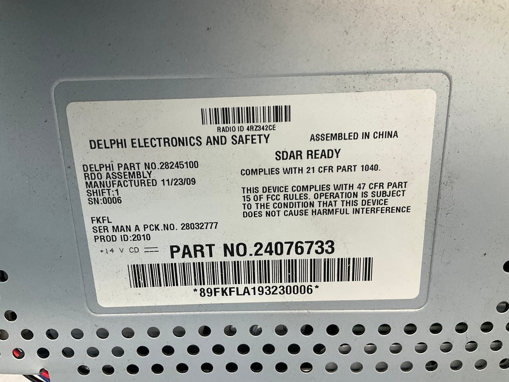 AM/FM Radio Receiver CD Player OEM B