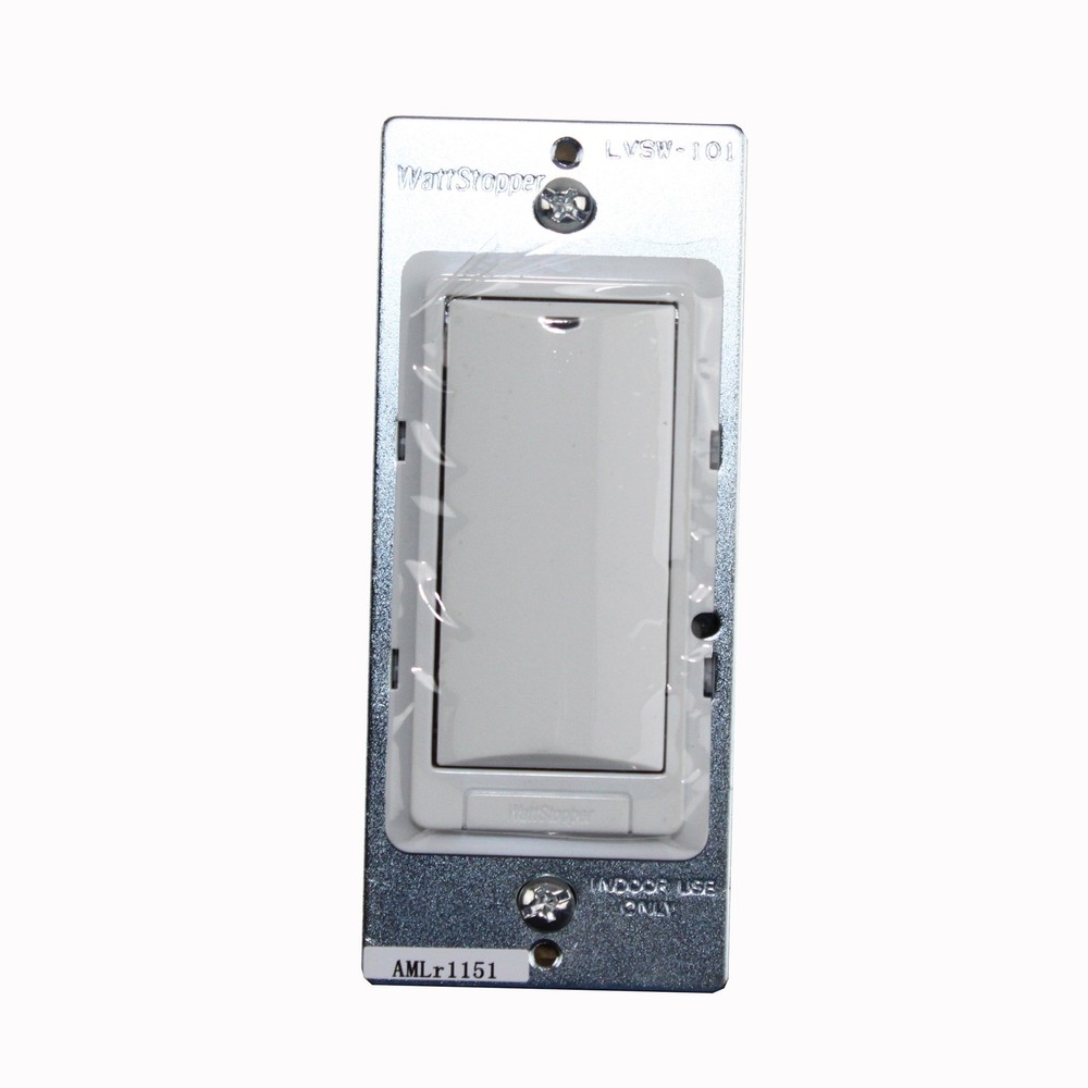 WATTSTOPPER LVSW-101 SINGLE BUTTON OCCUPANCY WALL SWITCH WHITE LVSW SERIES