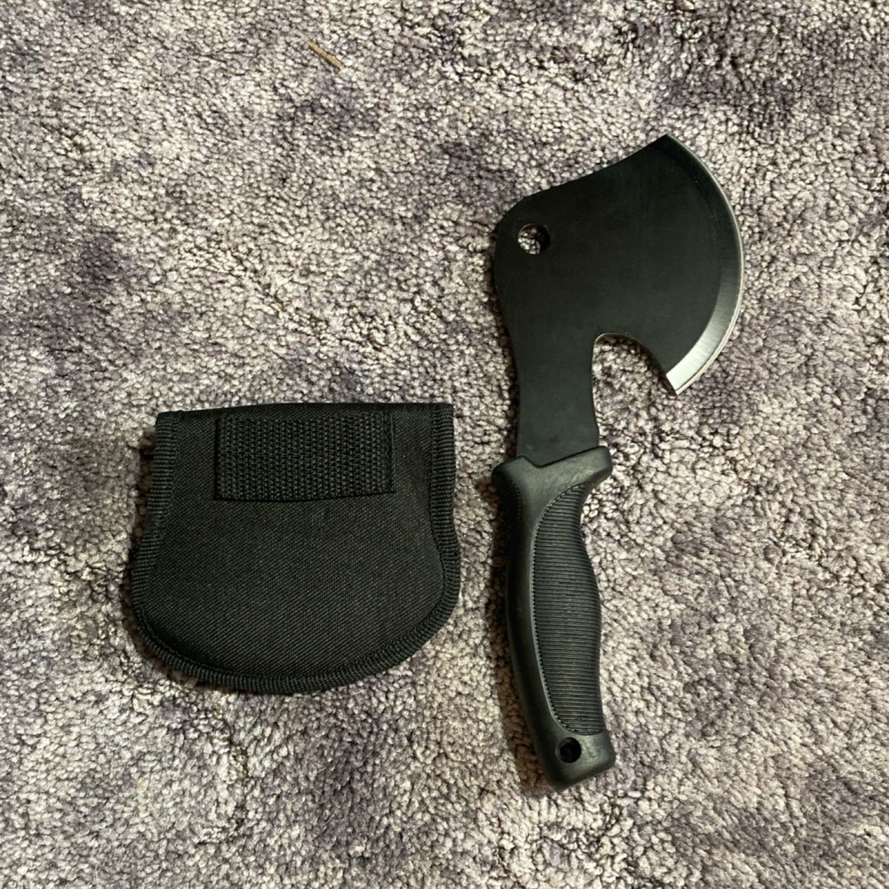 WatchFire Black Hatchet with Blade Guard and Plastic Handle