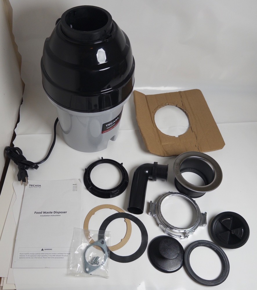 Tecasa Hyper Crush 100 1.0 HP Waste Garbage Disposer Disposal New Open Item