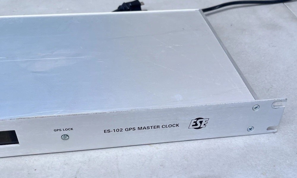 Rare ESE ES-102 GPS Master Clock Time Generator Rack Gear