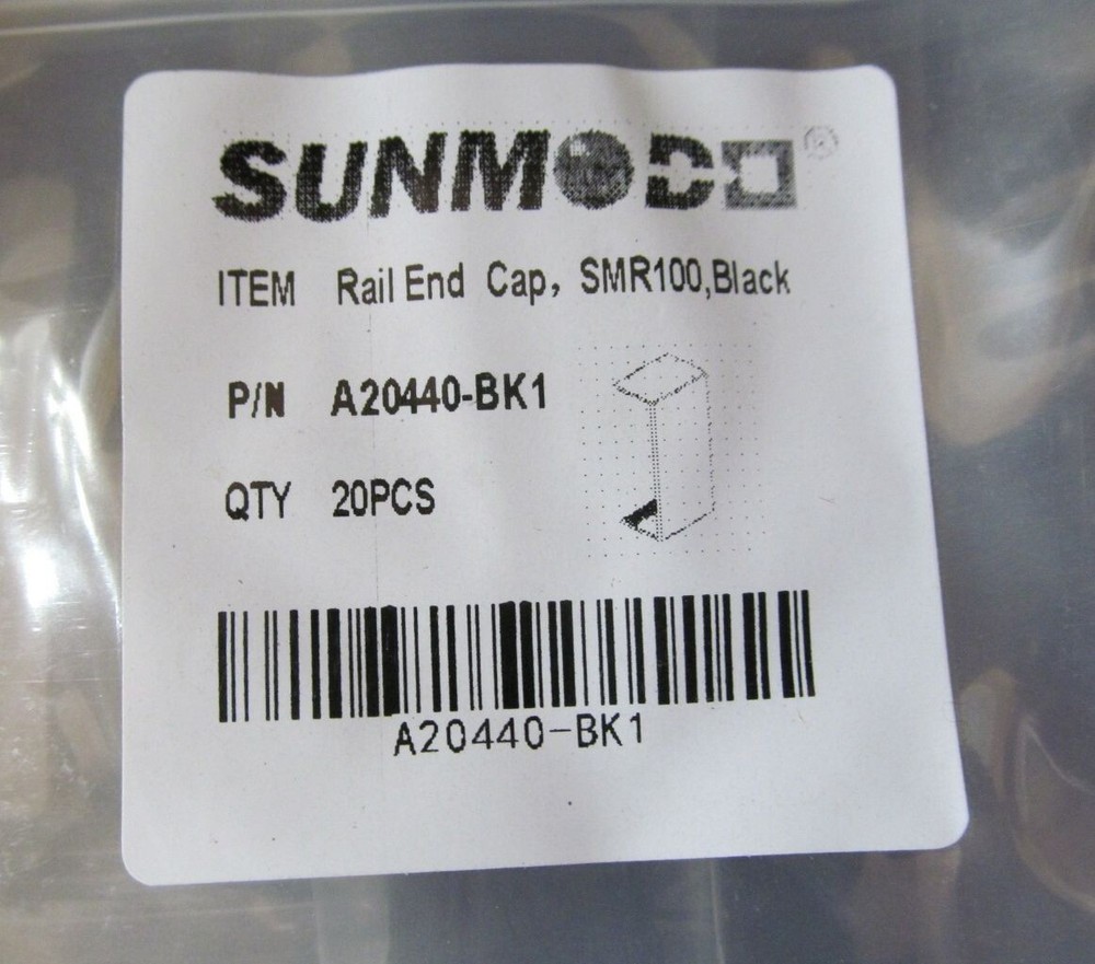 800-PACK SUNMODO A20440-BK1 SOLAR PANEL END RAIL CAP SMR100