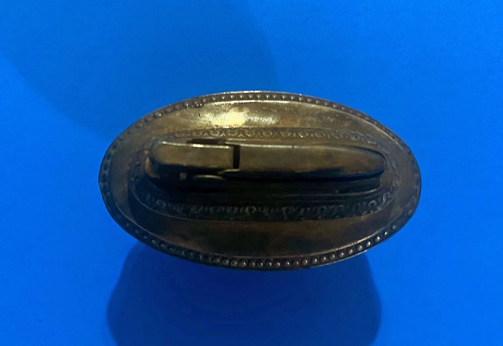 Ronson Table Lighter Silver Plate Vintage Queen Anne