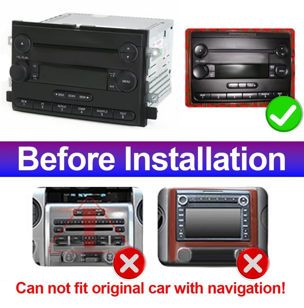 7 Inch Android 14 Car Stereo for Edge 2007-2010 with Carplay Android Auto