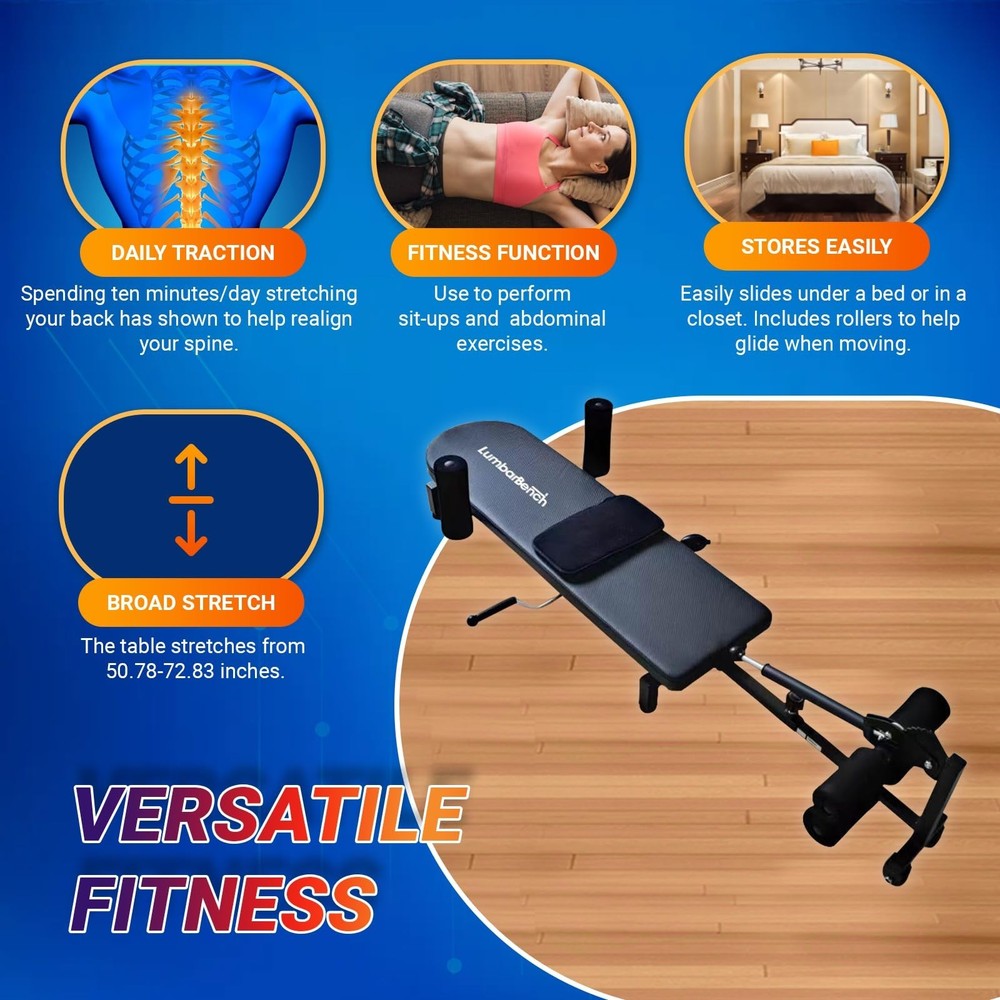 Lumbar Decompression Table By Lumbar Bench - Horizontal Inversion Table for L...
