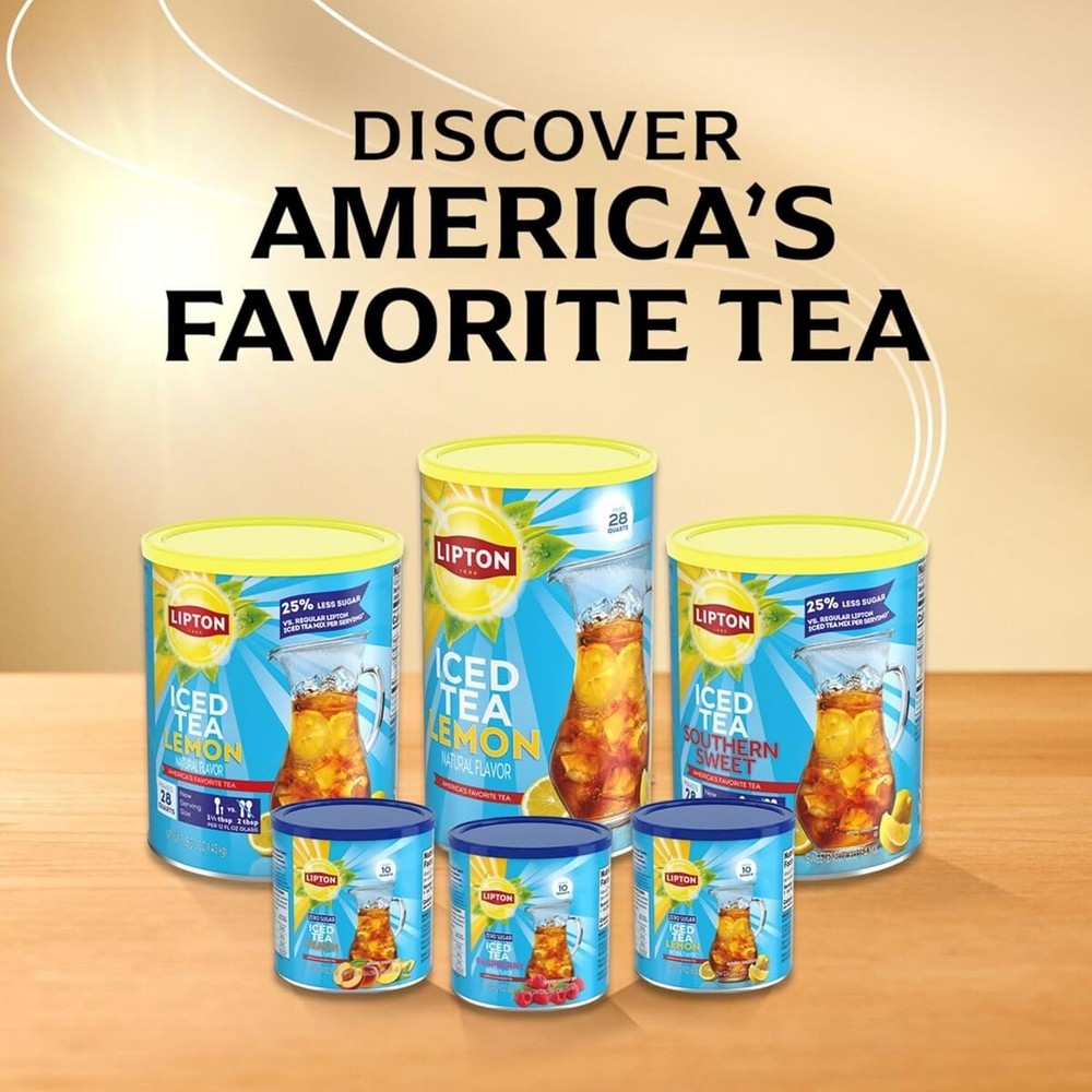 Lipton Unsweetened Iced Tea, Mix, 2.6 Oz