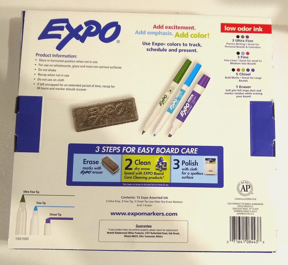 Expo 12 Piece Dry Erase Set