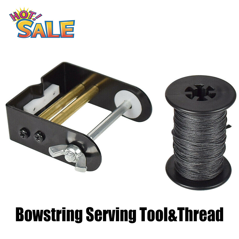 Bowstring Serving Tool & Thread 0.021" Thick Protect For Compound Recurve Bow 1X