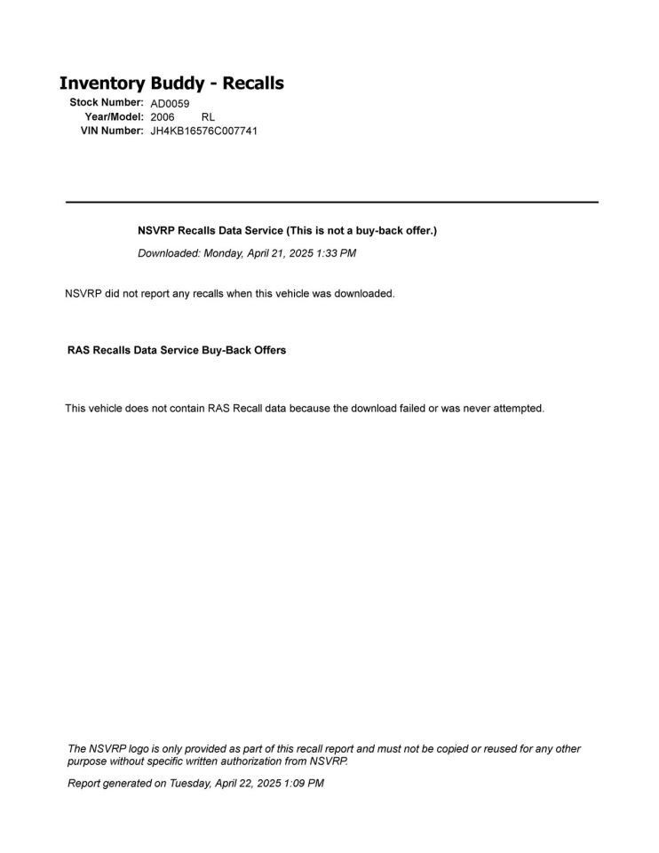 RL 2006 High Mounted Stop Light 942515