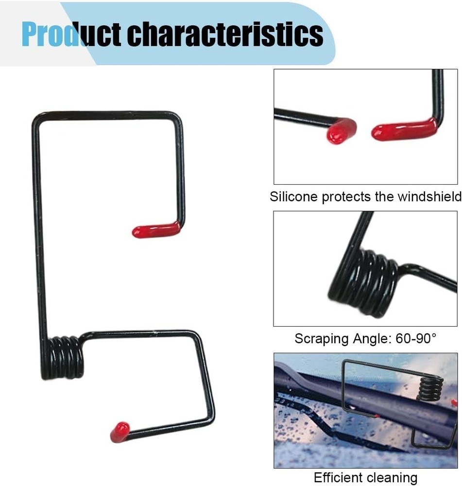 Windshield Wiper Arm Pressure Spring Booster Kit - 2PCS for Enhanced Performance