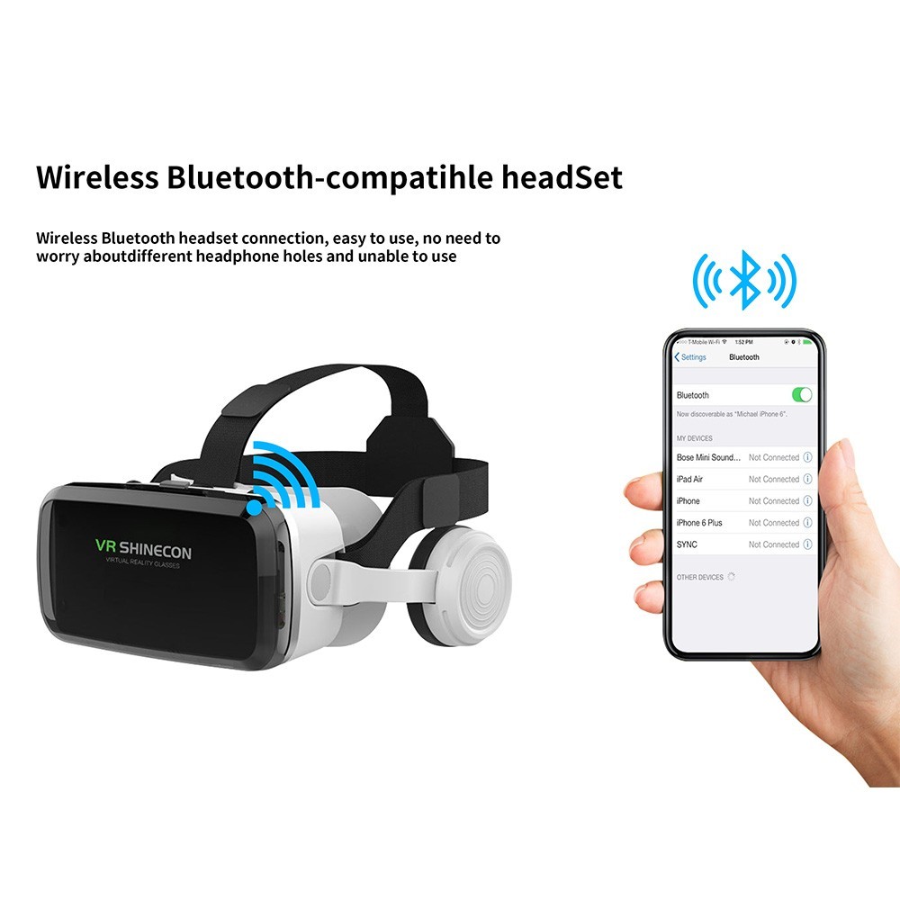 VR Box 4.0 3D Virtual Reality Headset with Bluetooth & Controller – Immersive VR