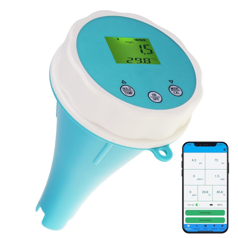 6-in-1 Wireless Water Quality Tester Bluetooth Floating Quality...