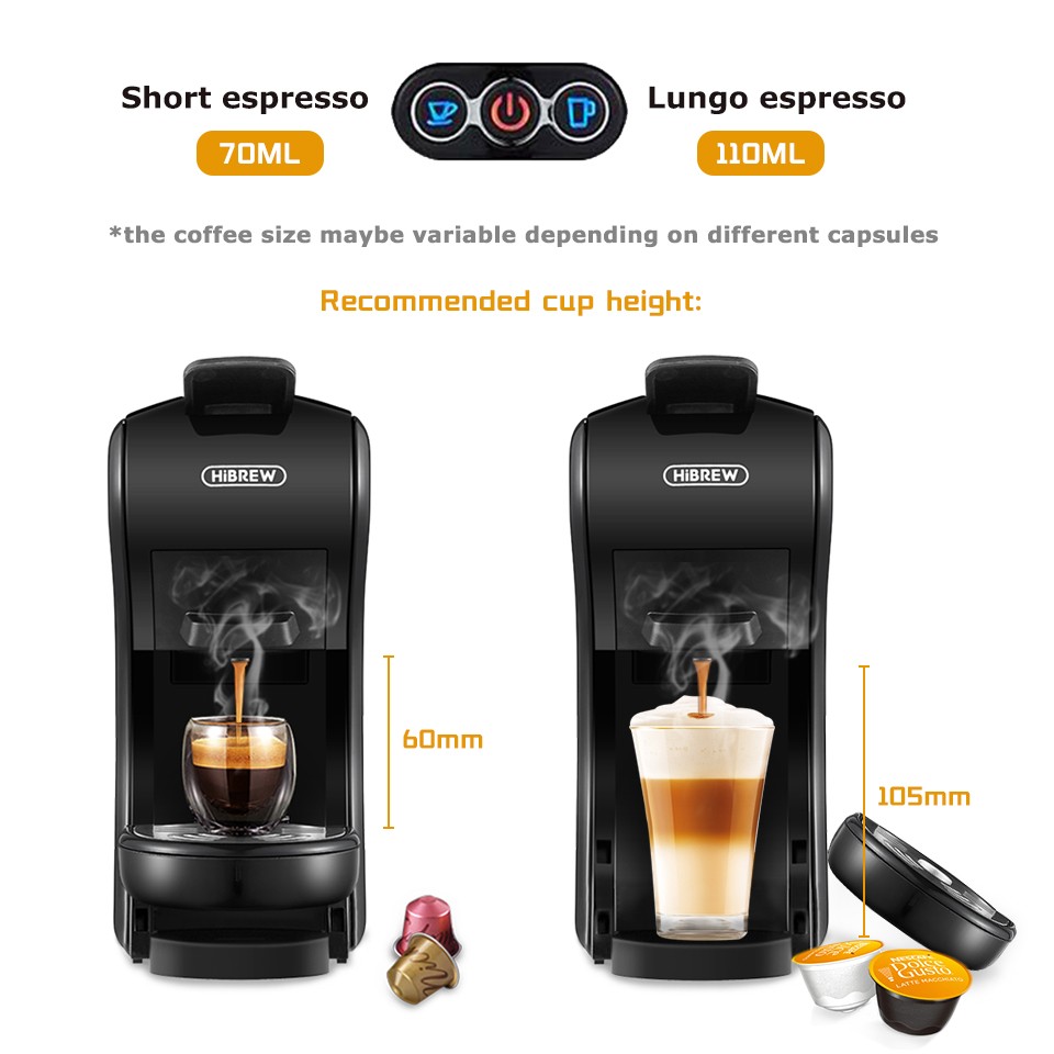 HiBREW 4-in-1 Automatic Coffee Machine Multiple Capsule System Hot & Cold Coffee