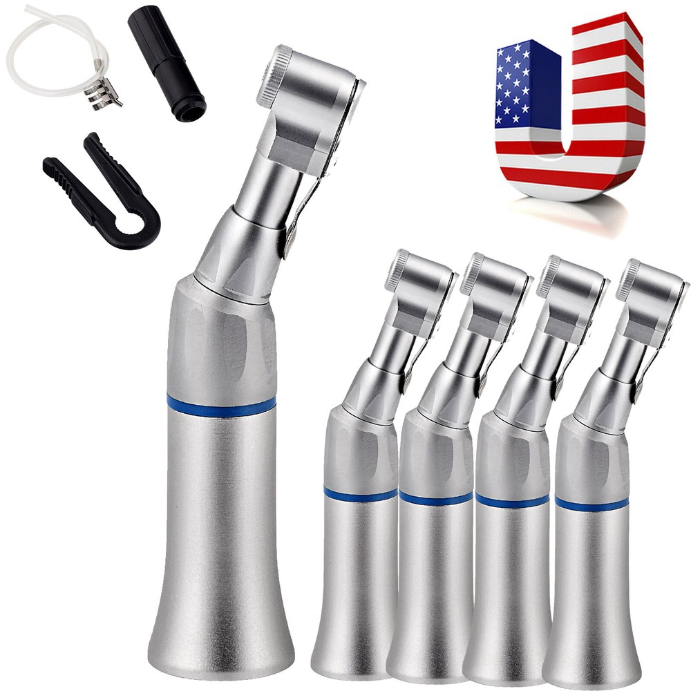 5Pcs Dental Slow Low Speed Handpiece E-type Latch Contra-angle NSK Style