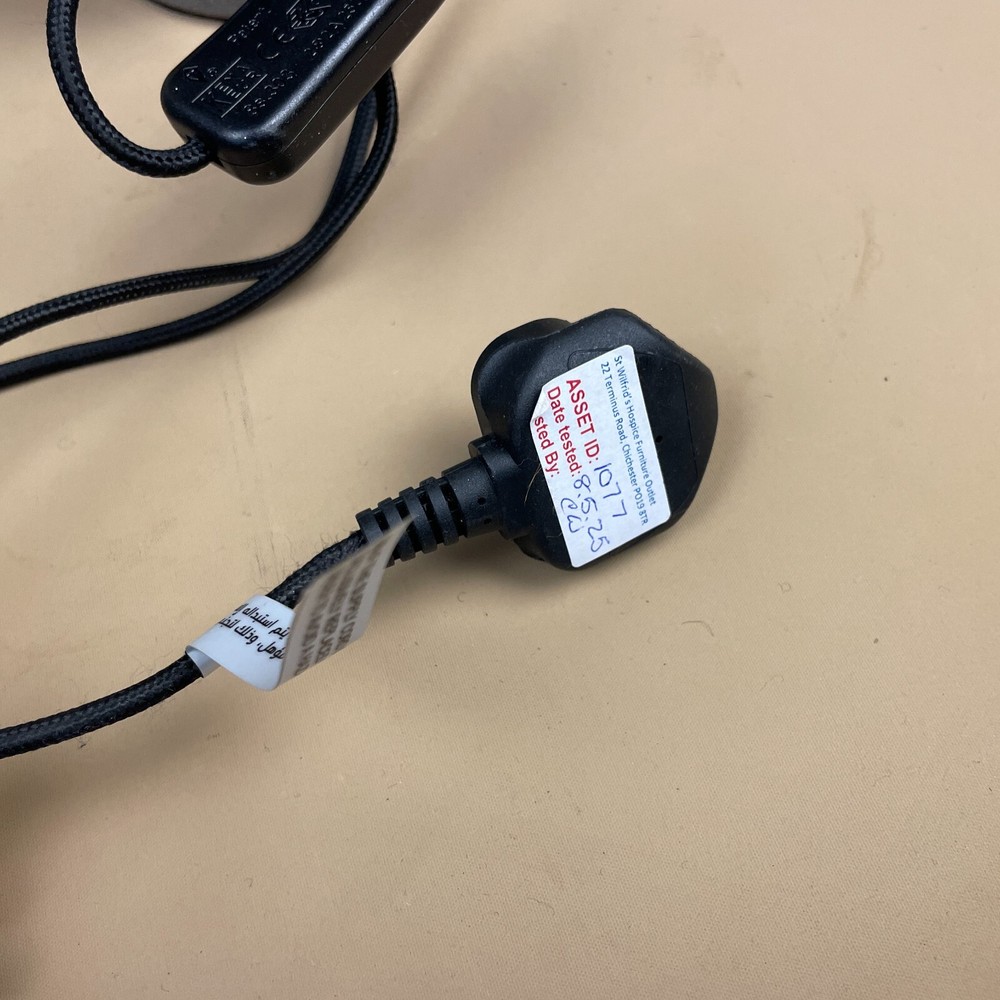 H&M Home Ceramic Grey Modern Lamp Bubble Rounded Shape Table Bedside Light