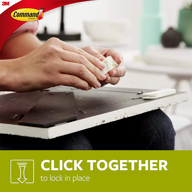 Command Easel Back Picture Hanging Strips, 17212-ES, Medium, 2 Strips/Spacers