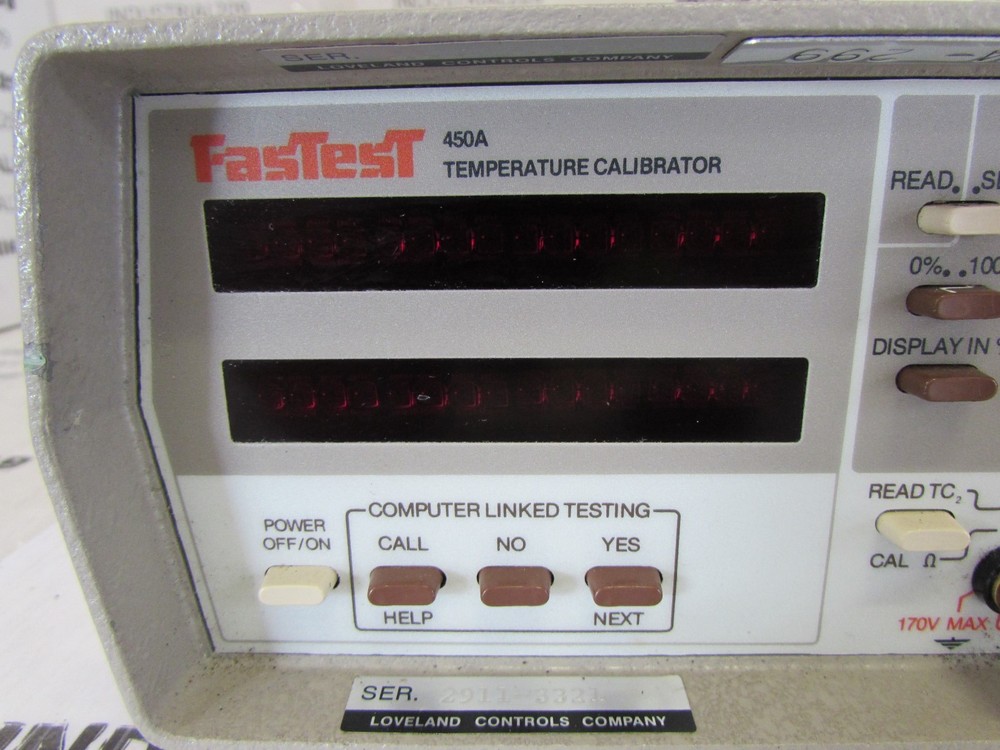 LOVELAND ELECTRONIC CALIBRATOR 450A USED