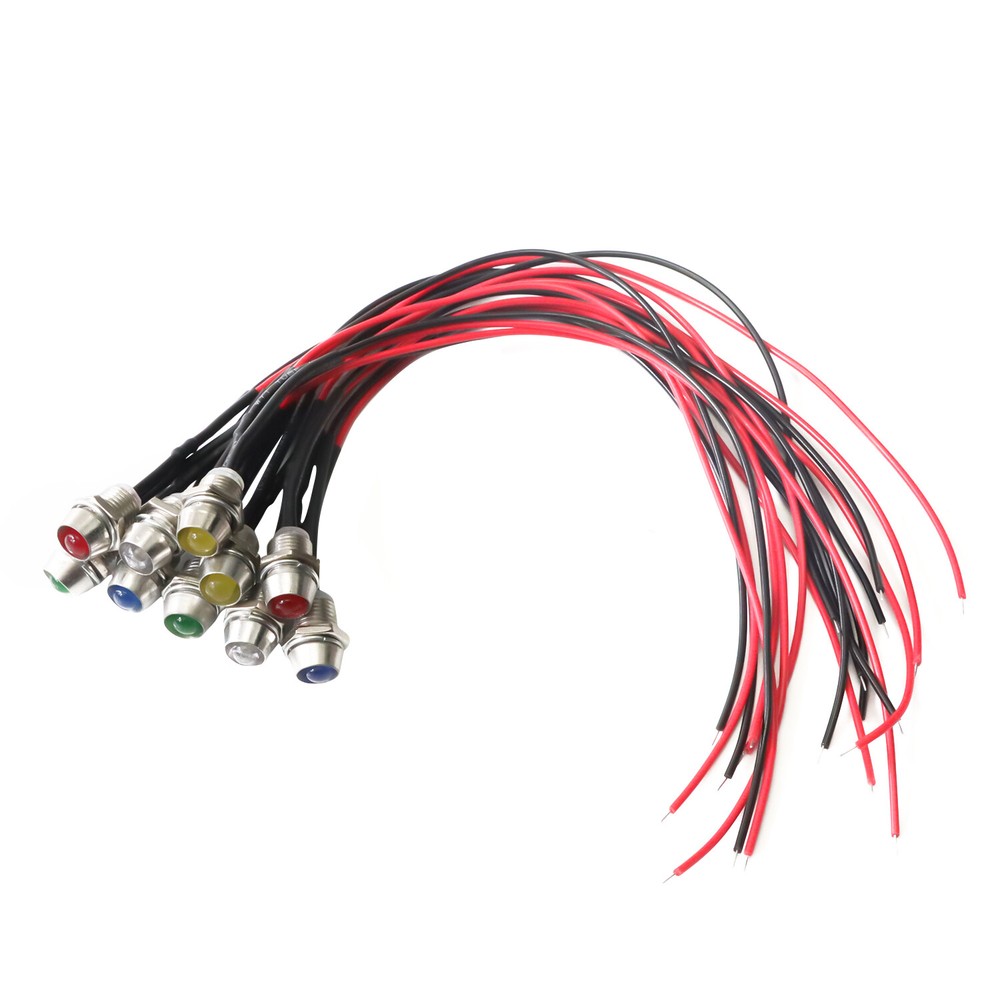 10/20 Car Boat LED Indicator Light 12V 1.8W Pilot Dash Panel Warning Single Lamp