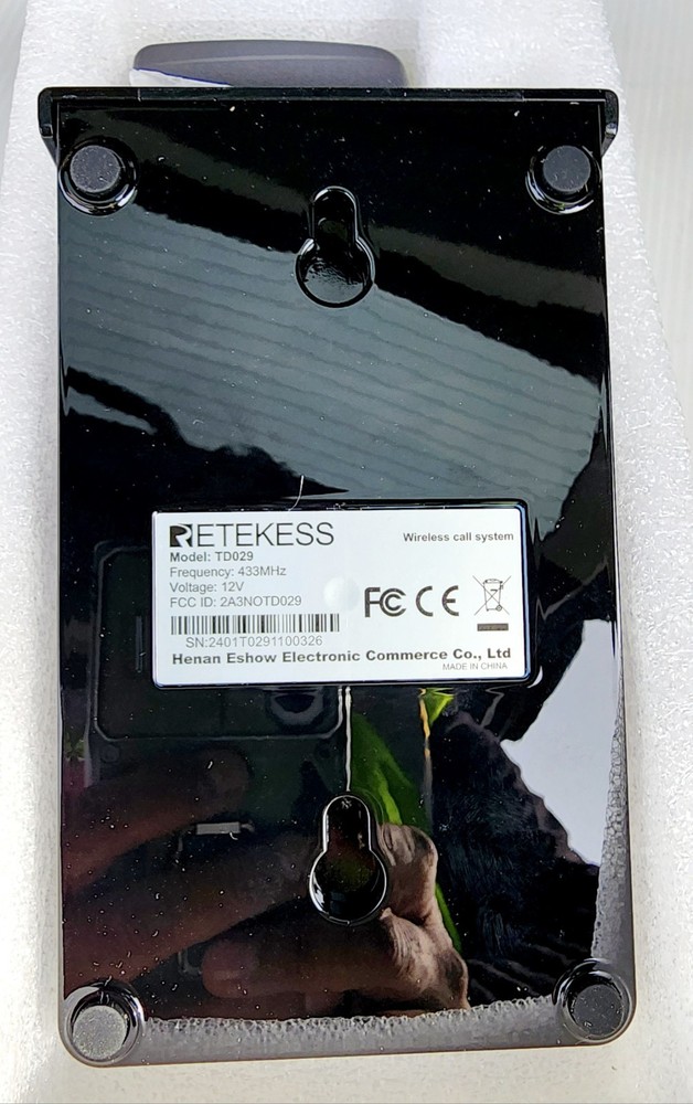 Retekess TD029 Restaurant Calling System Waiter Pager Transmitter