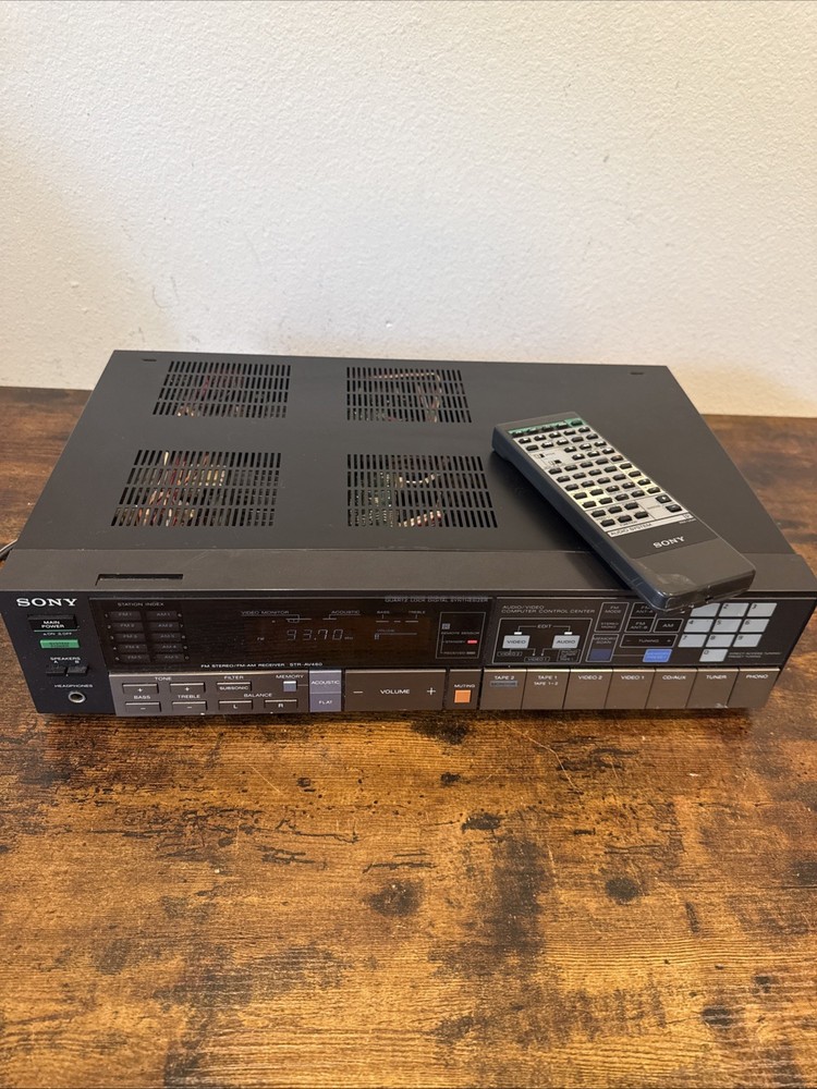 Sony STR‑AV460 Stereo Receiver — W / Remote Bundle Excellent EUC — Fully Tested