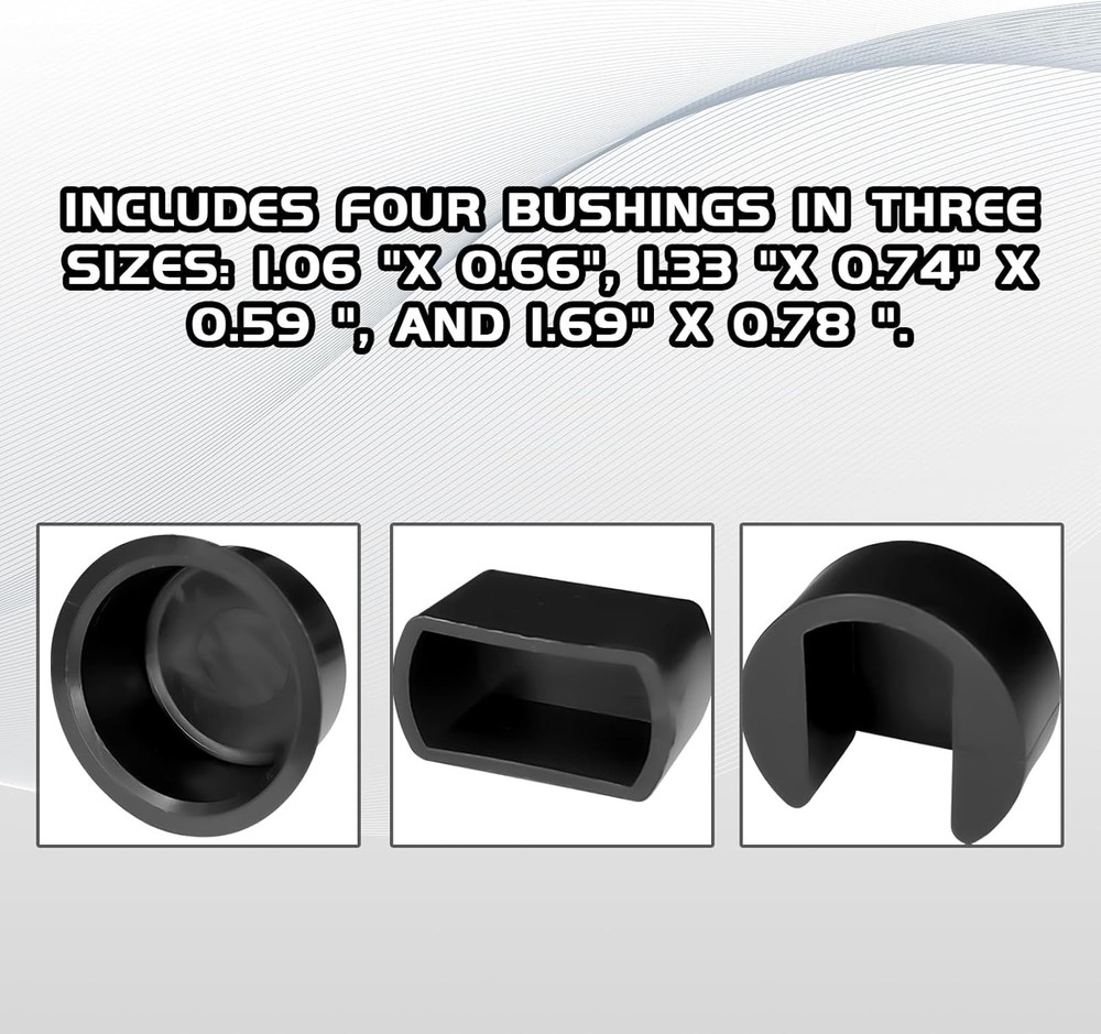 4PCS Car Tailgate Hinge Kit Tailgate Bushing Insert Kit, Tail Gate Latch Kit, Ta